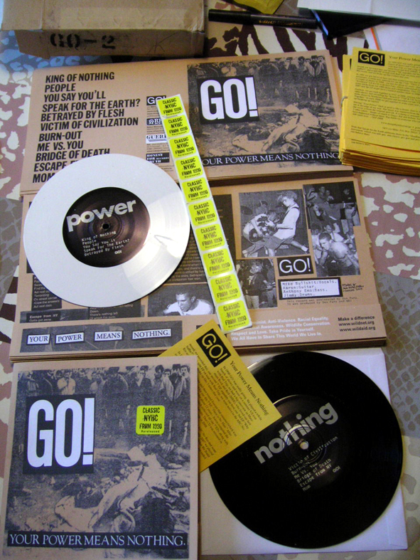 GV 007 - GO ! "Your power means nothing" 7" official re-issue 2008